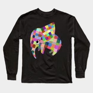 Elmer the Patchwork Elephant Long Sleeve T-Shirt